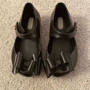Mini Melissa black girl shoes